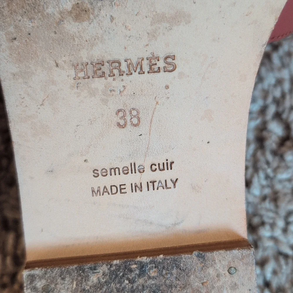 Hermes Oran Orange Brulee Size 38 - Picture 6 of 14